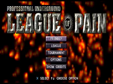 Professional Underground League of Pain (US) screen shot title